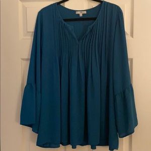 Q&A gorgeous teal blouse